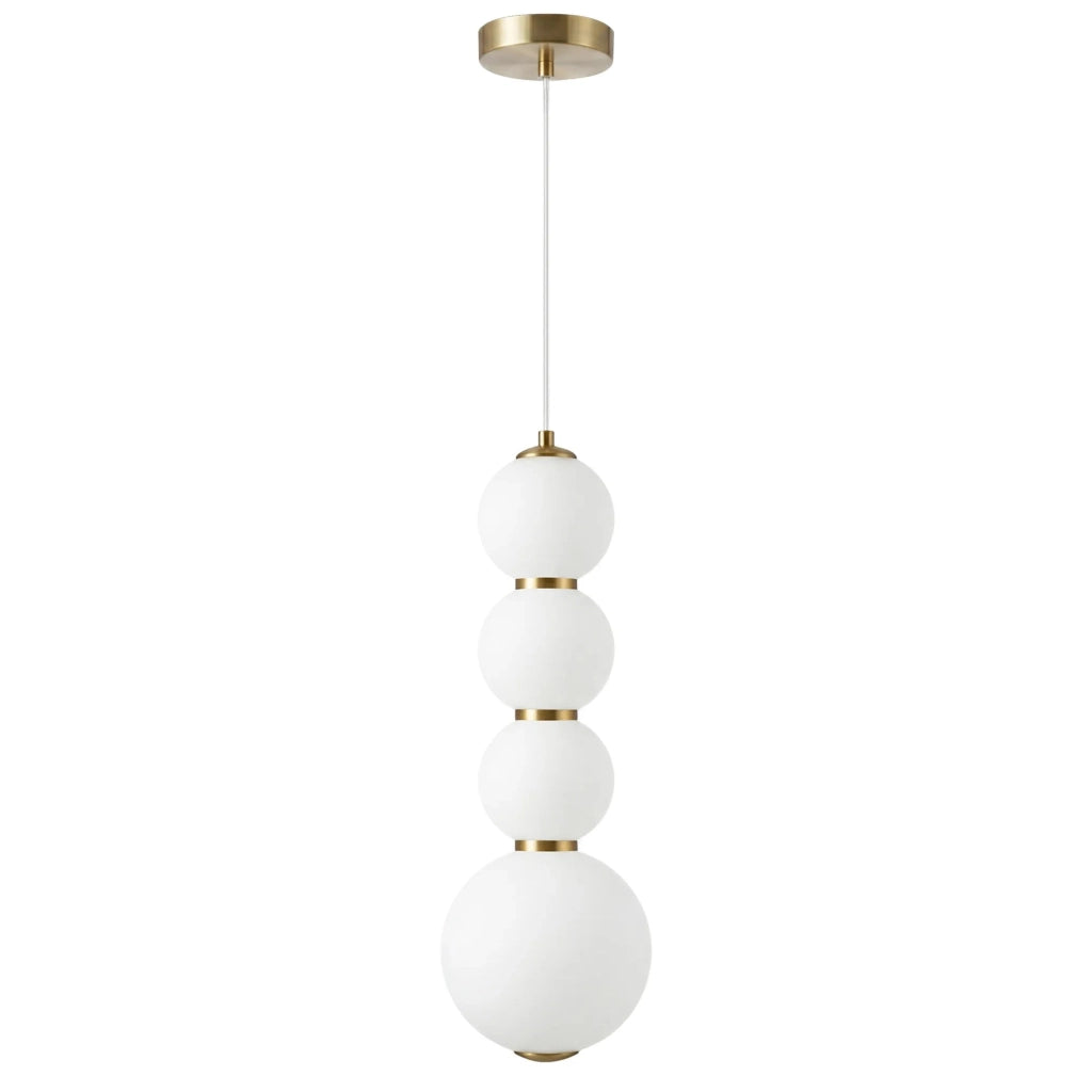 Lampada A Sospensione A Led Lhj114-4cp Oro Spazzolato