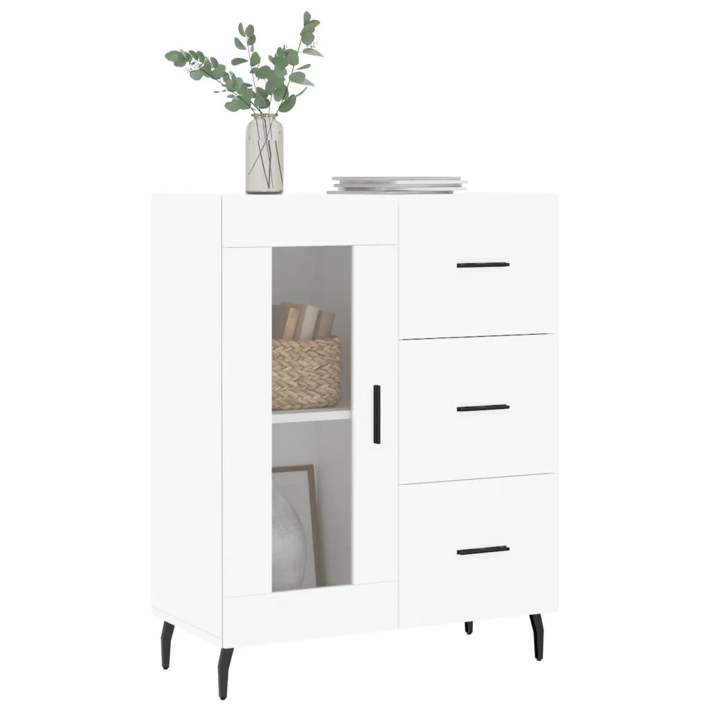 Credenza Bianca 69,5x34x90 cm in Legno Multistratocod mxl 103533