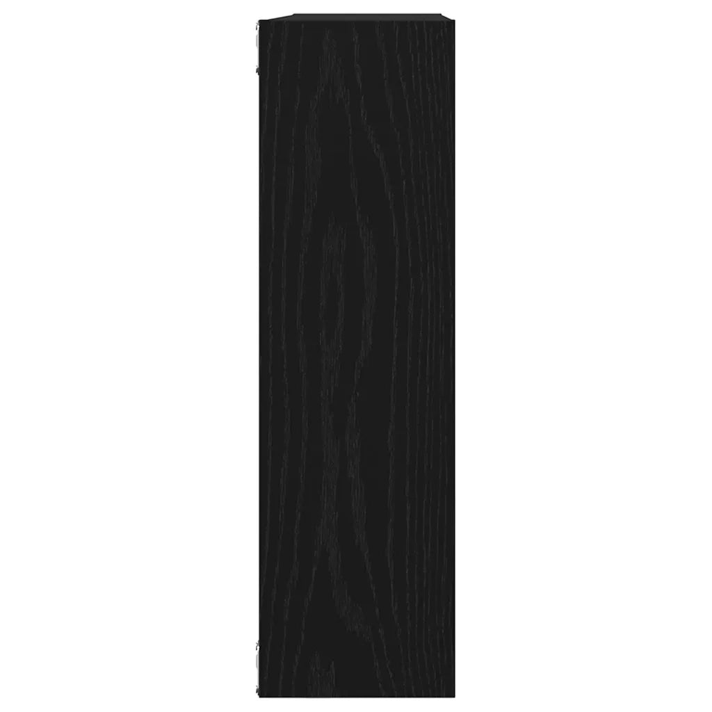 Mensola da parete in rovere nero 75x16x55 cm in legno ingegnerizzato 862047
