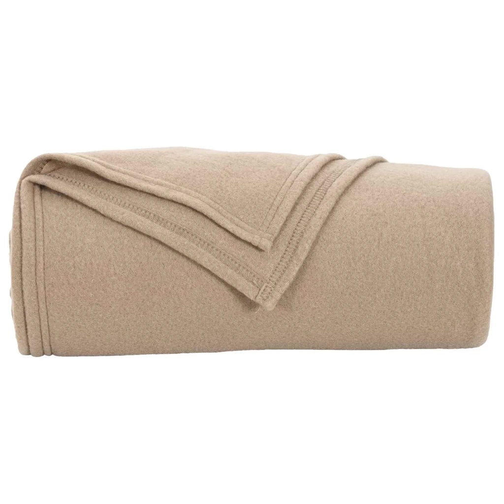 Coperte da Pile 6 pz Cammello 270 x 240 cm Panno