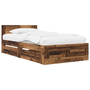 Struttura letto con testata Legno antico 80 x 200 cm 3429680