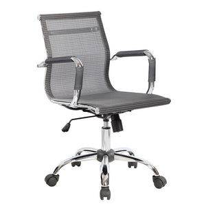 Sedia Poltrona Direzionale da Ufficio in Rete Traspirante Tosini Dallas Grigio