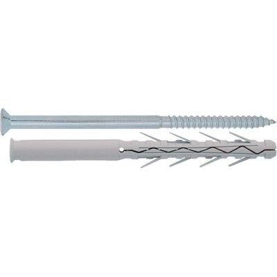 TASSELLO NYLON PROLUNGATO TUP4/V FRIULSIDER - VITE TSP CAVA PZ TUP4/V 10X100 CF=PZ  50- 1 confezioni