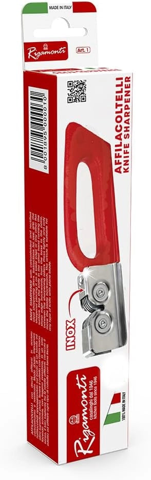 Affilacoltelli In Acciaio Inox Per uso cucina professionale manico in plastica