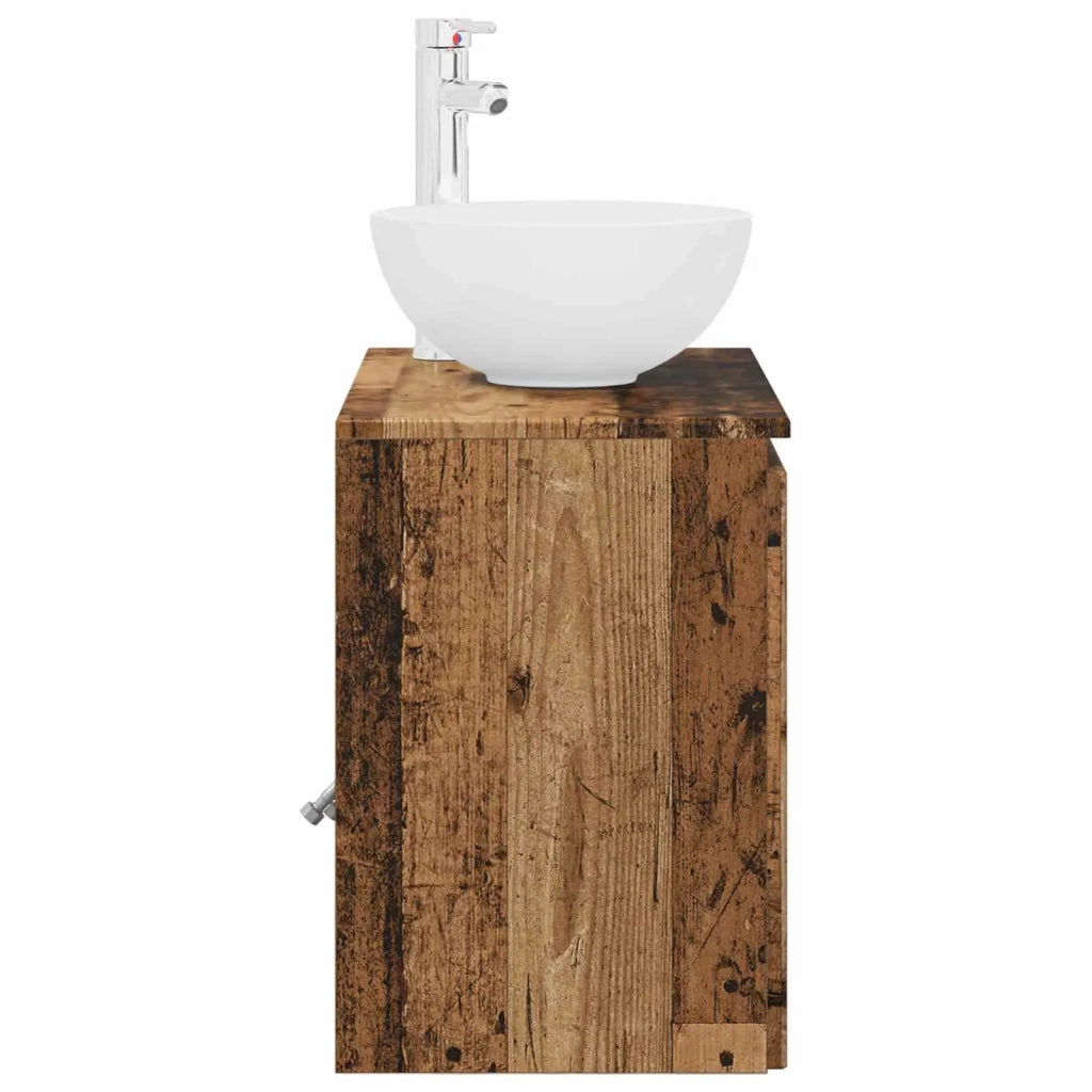 Mobile Lavabo da Parete Legno antico 49,5 x 35 x 63 cm 890390
