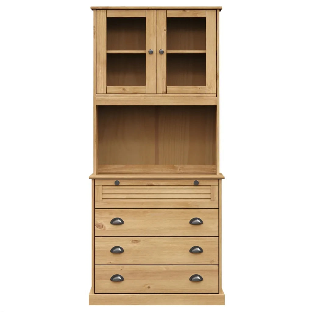 Credenza VIGO 80x40x176 cm in Legno Massello di Pino