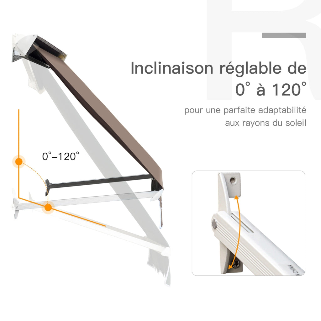 Ombrellone da giardino pieghevole ¨C zephmum ¨C Taupe chiaro 70x180 cm