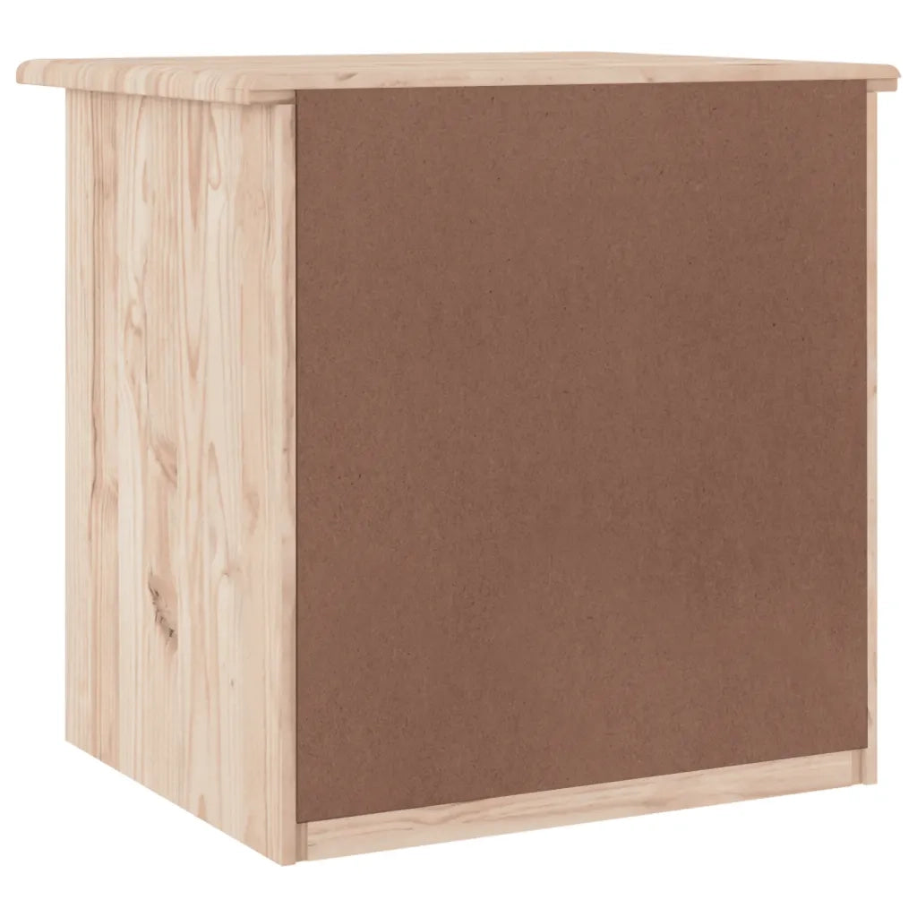 Comodino ALTA 41x35x41 cm in Legno Massello di Pino 353915