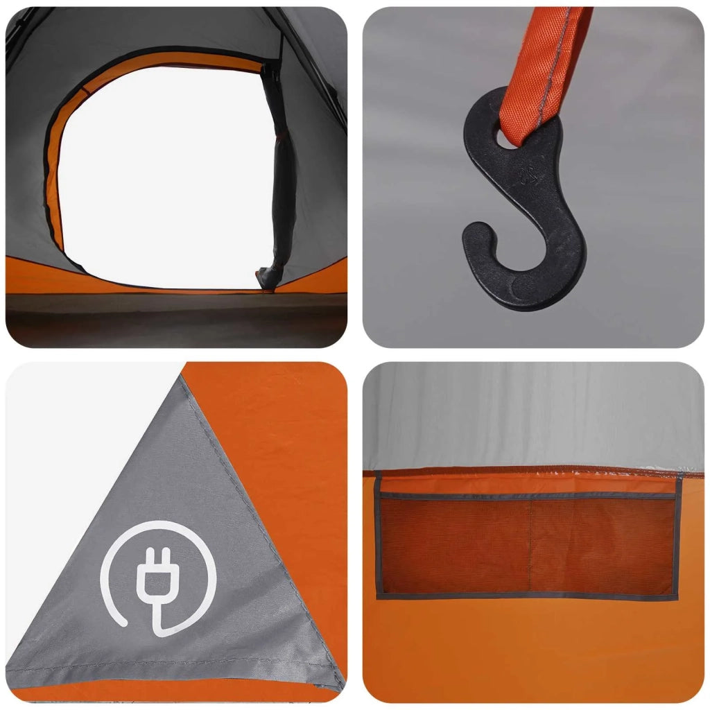 Tenda Istantanea Grigio e arancione 305 x 215 x 140 cm 42028691