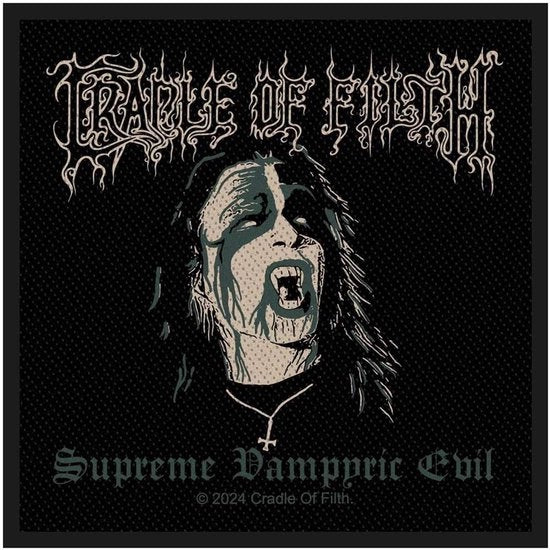 Cruciverba Supremo Vampirico Malevolo Patch Tessuto - Accessorio