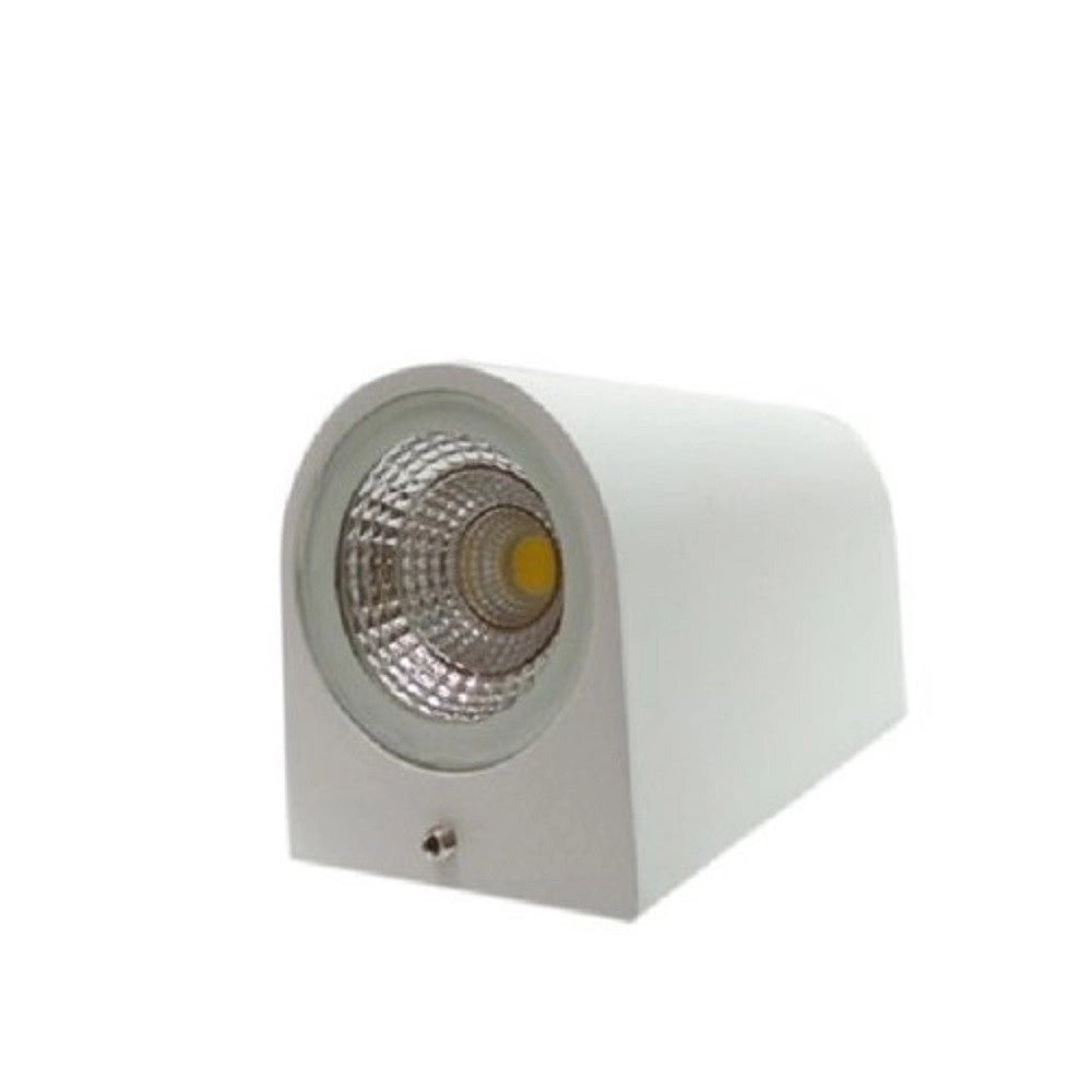 Trade Shop - Applique Da Esterno Cilindro Up&down Lampada Da Parete Giardino 2xgu10 Ip65 Es14 - Bianco