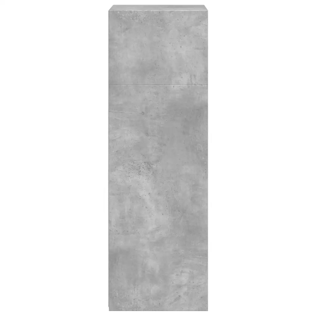 Credenza-Buffet-Armadio da cucina Grigio Cemento 50x41x124 cm in Legno Multistrato