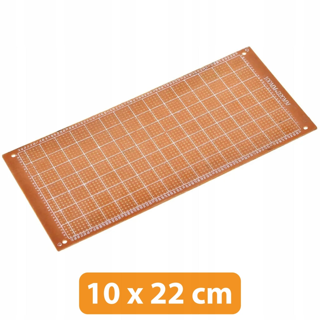 Piastra Prototipale Universale Monofacciale 100x220 mm – Montaggio THT, Fori 2,54 mm | Elettronica Fai-da-te, Saldatura