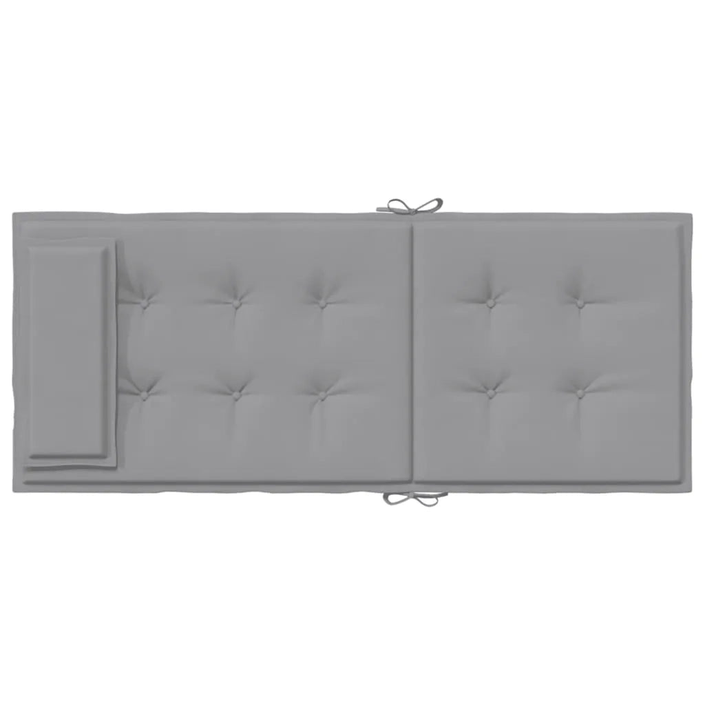 Cuscini per Sedia Schienale Alto 2 pz Grigio Tessuto Oxford 361877