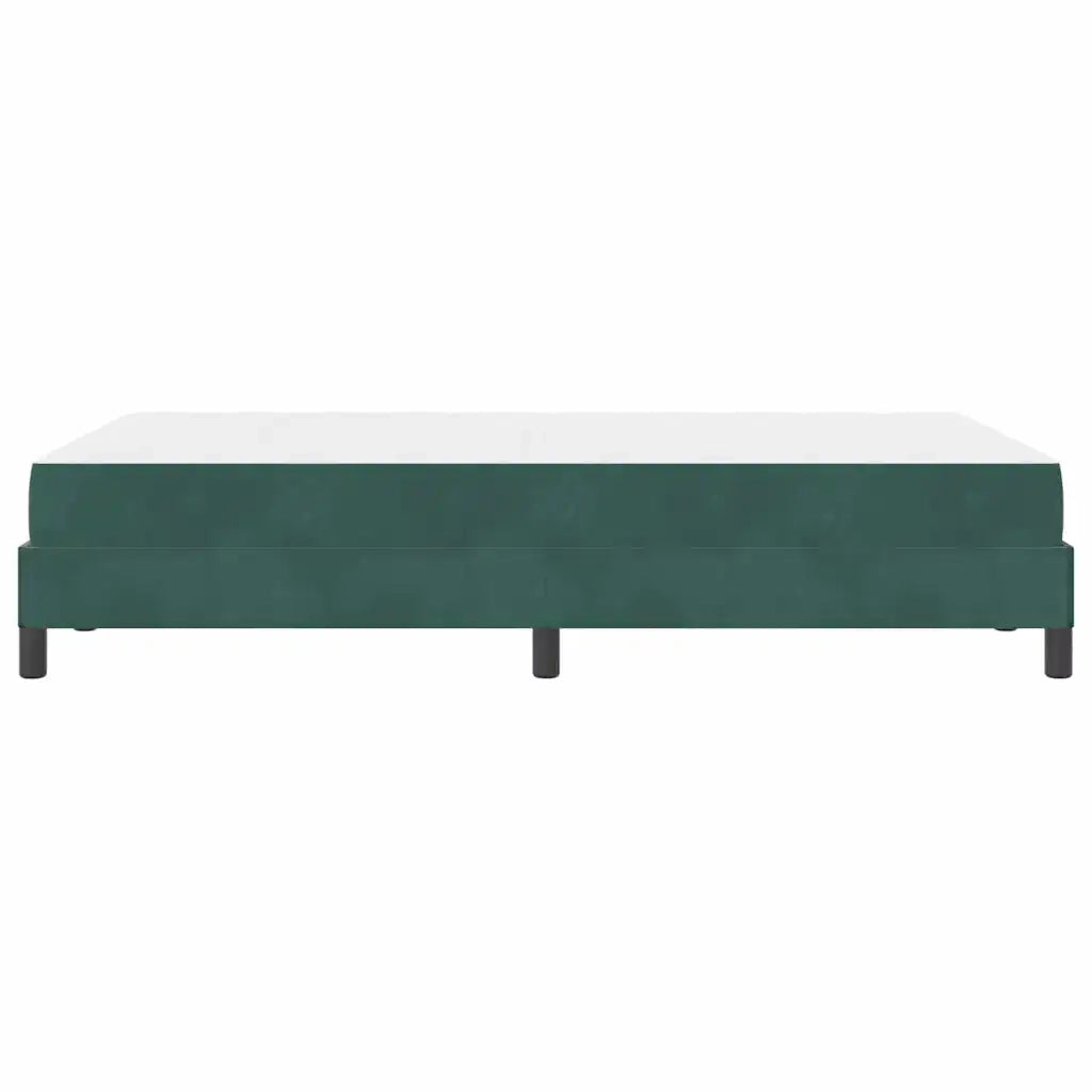 vidaXL Letto box spring con materasso Verde Scuro 120 x 200 cm Velluto