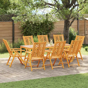 Set da Pranzo per Giardino 9 pcs Marrone 3154126