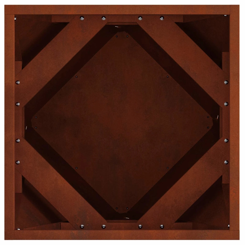 Fioriera Ruggine 40 x 40 x 40 cm 883834