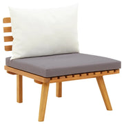Sedia da Giardino con Cuscini in Legno Massello di Acacia CFW4725583