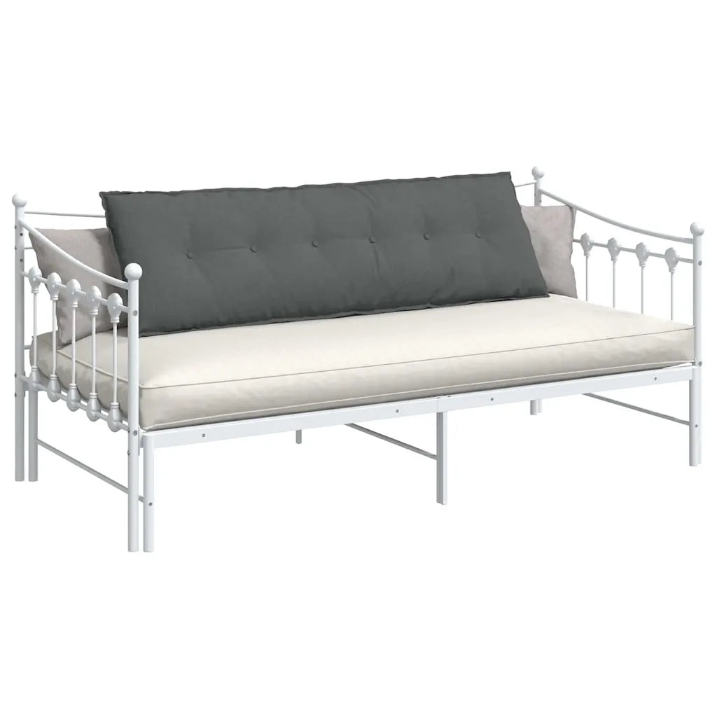 Cuscino per Schiena Grigio scuro 160 x 19 x 50 cm Tessuto