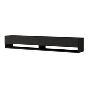 Mobile porta TV con 2 ante 29,5 x 180 x 31,5 cm nero 03_0007777