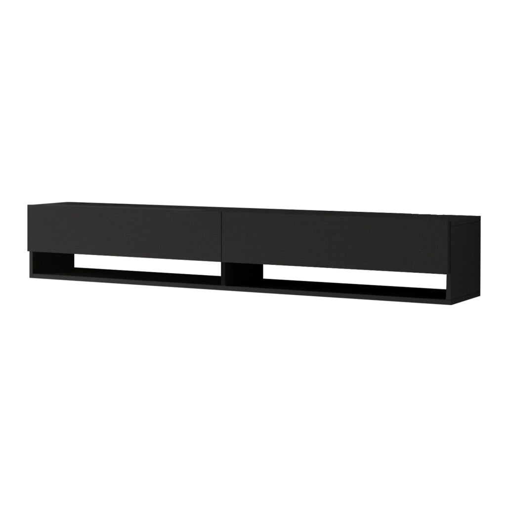 Mobile porta TV con 2 ante 29,5 x 180 x 31,5 cm nero 03_0007777