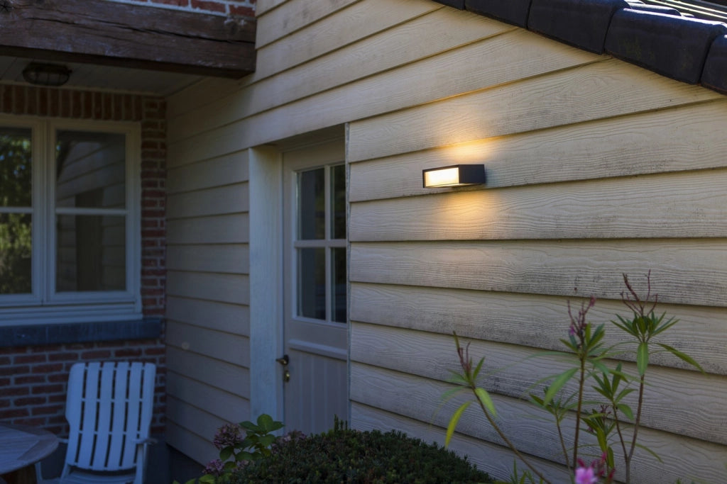 Applique solare esterna LED PIR IP54 grigio scuro TELIS