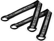 Set di Ossessione per Pendoli a Due Pezzi per Pendoli a Sospensione - Interno o Esterno - Accessori Sportivi Neri con Cinture di Sicurezza