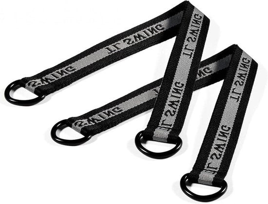 Set di Ossessione per Pendoli a Due Pezzi per Pendoli a Sospensione - Interno o Esterno - Accessori Sportivi Neri con Cinture di Sicurezza