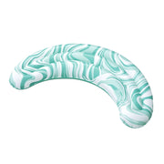 Trade Shop - Cuscino Galleggiante Gonfiabile Multifunzionale Materassino A Mezzaluna Marmorizzata 43961 -