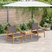 Sedia da Giardino 2 pcs Antracite Legno di Acacia Massello 4106580
