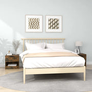 Comodini 2 pz-Set di 2 Tavolino da notte Rovere Fumo in Legno Multistrato 854062