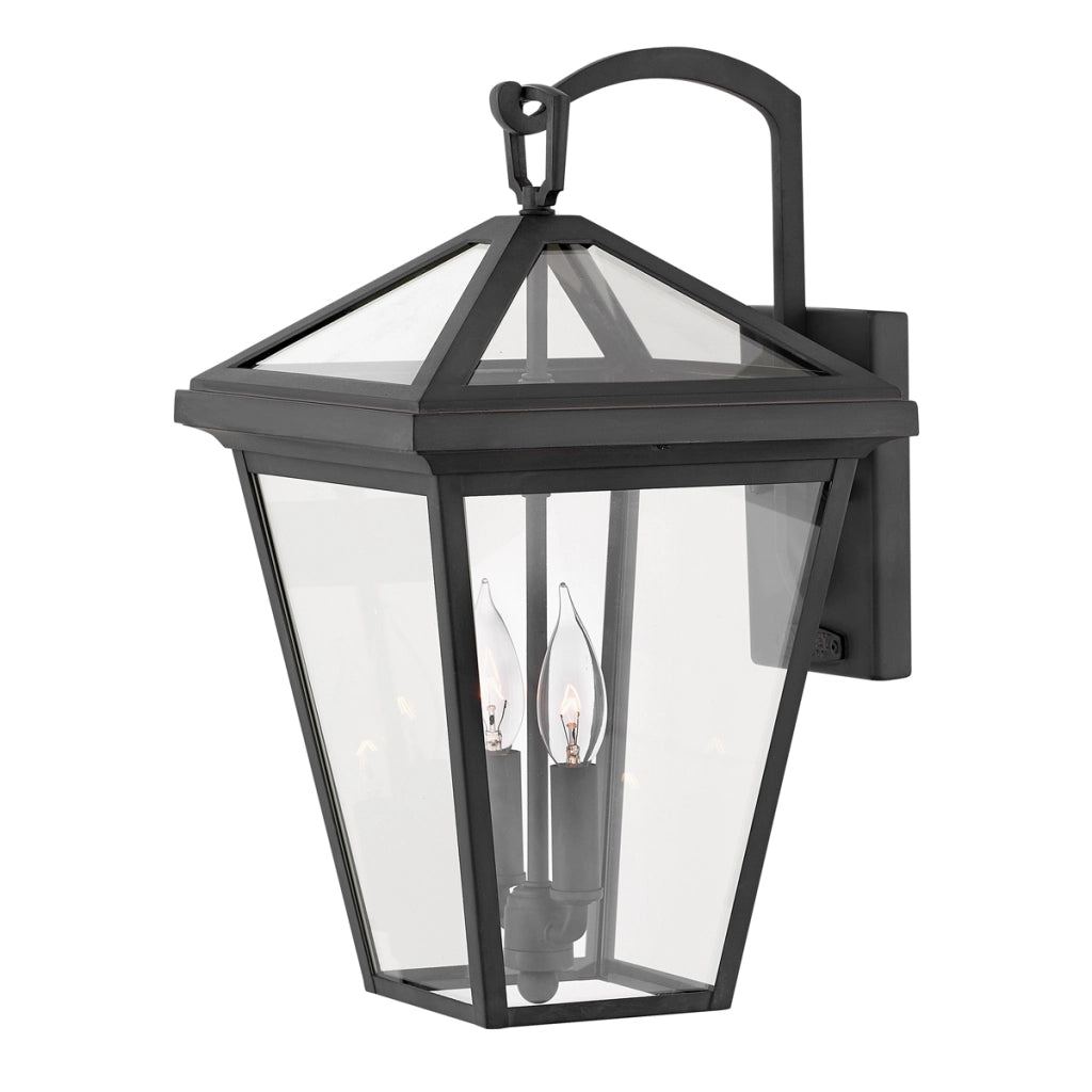 Applique esterna nera 2xE14 IP44 Alford Place Quintiesse