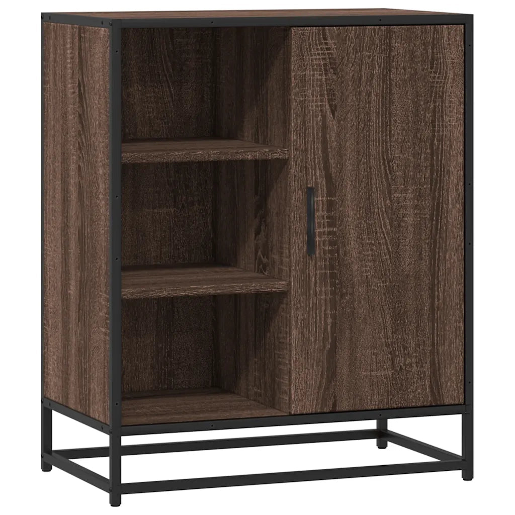 Credenza Rovere Marrone 62x35x76 cm in Legno Multistrato 848998