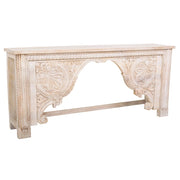 Mobile da ingresso in legno rifinito a mano 188x43x85