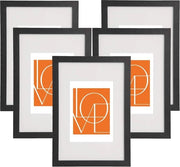Set di 5 Schede Fotografiche in Legno 13x18 cm per Uso Verticale e Orizzontale