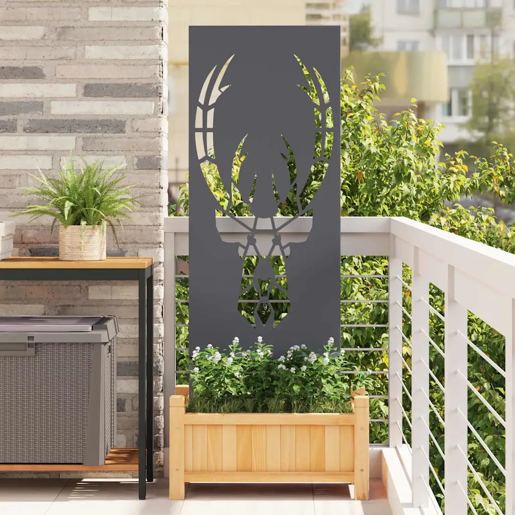 vidaXL Pannello Decorativo da Giardino Antracite 50 x 140 cm