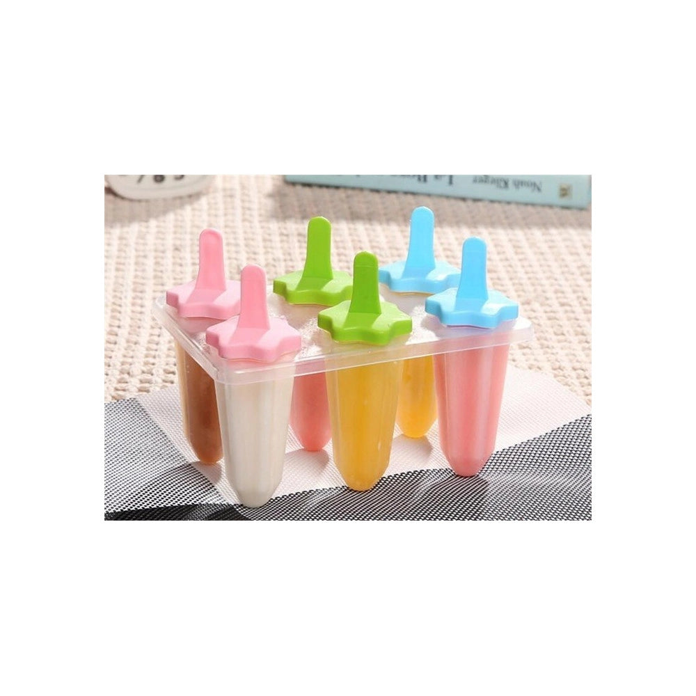 Trade Shop - 6 Formine Stampo Per Ghiaccioli Ghiacciolo Fatti In Casa Forme Stampi Ice Estate -