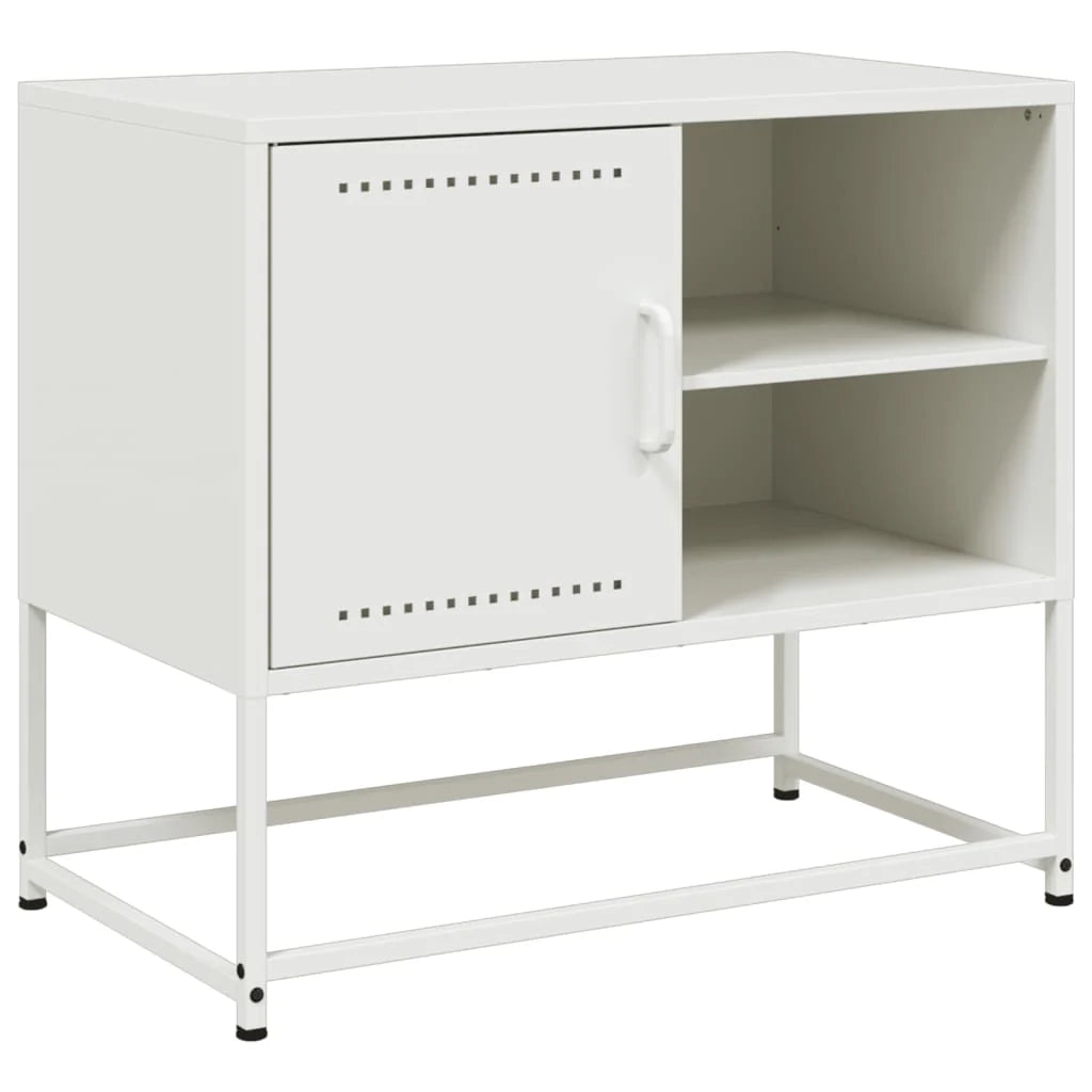 Mobile TV multimediale mensola TV credenza TV sala da pranzo soggiorno camera da letto verde oliva 100,5 x 39 x 60,5 cm acciaio verde 02_0028250