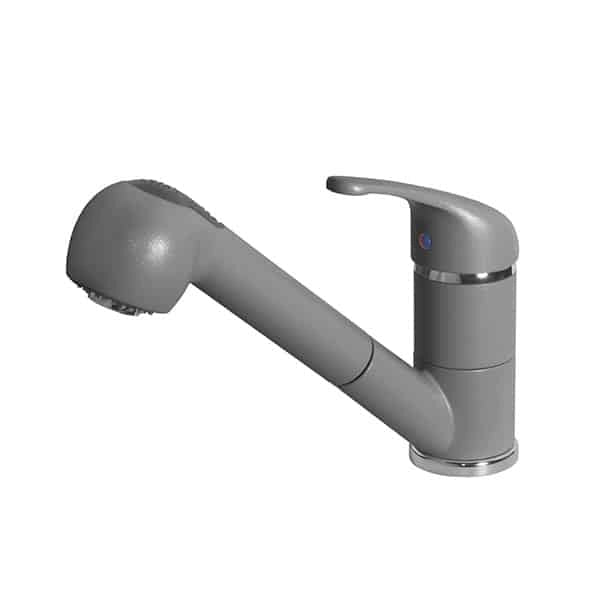 Rubinetto Miscelatore Cucina Elleci Venere Metaltek Grigio Titanium MMKVEN73