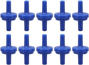 Blocco di ritorno in plastica PP - 4mm blu - Stop allagamento - Protezione per membrana - Adatto per tubi - 10 pezzi