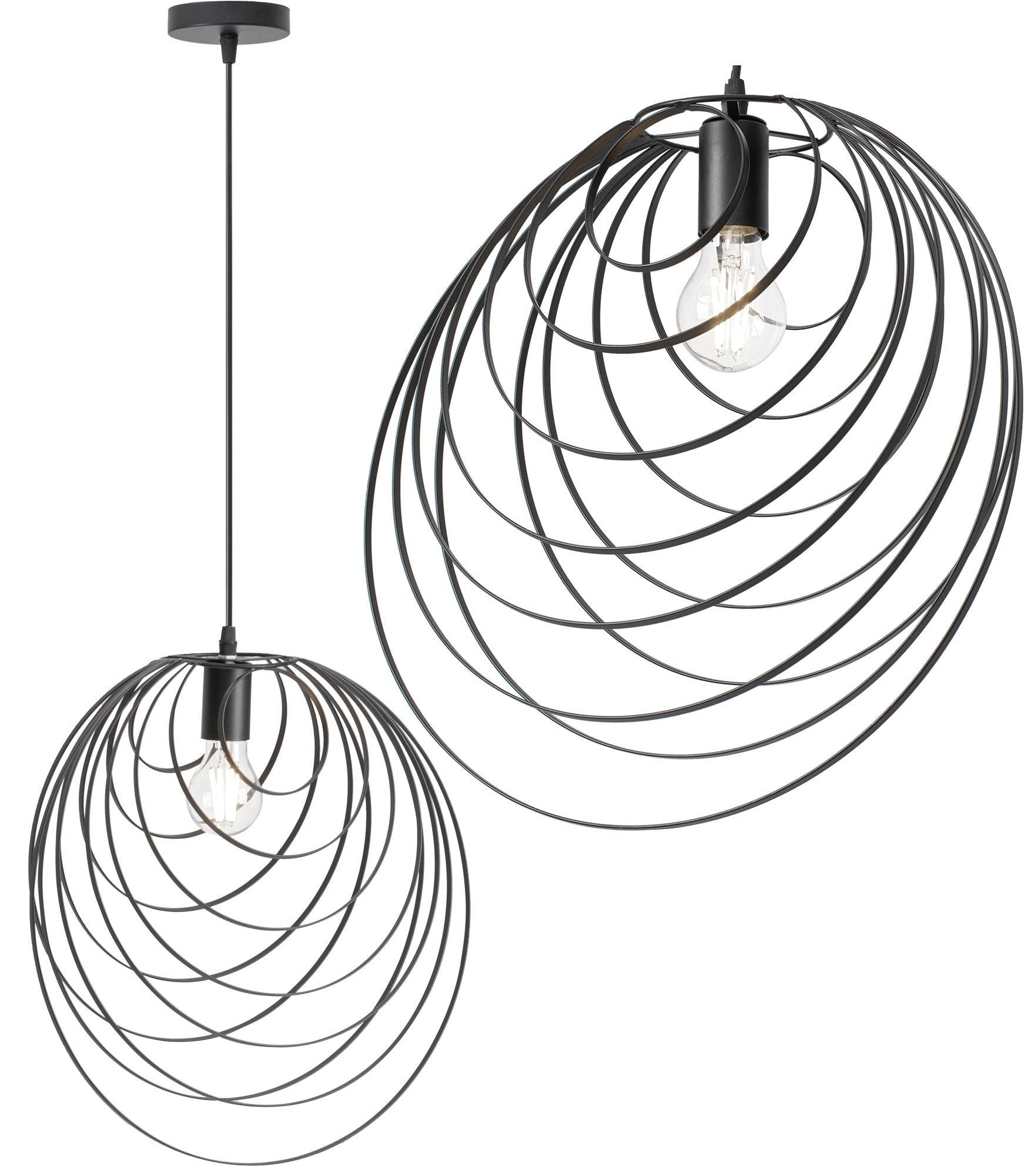 Lampada Da Soffito Geometrico Nero APP426-1CP