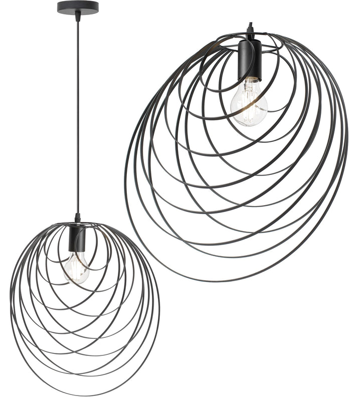 Lampada Da Soffito Geometrico Nero APP426-1CP