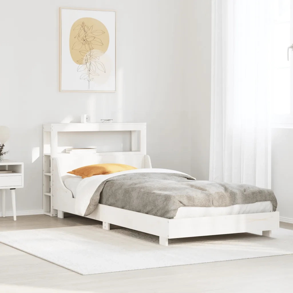 vidaXL Letto senza Materasso Bianco 90x200 cm Legno Massello di Pino
