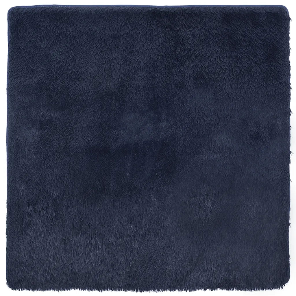 vidaXL Tappeto Shaggy a Pelo Lungo NAVARRA Blu Marino 120x120 cm