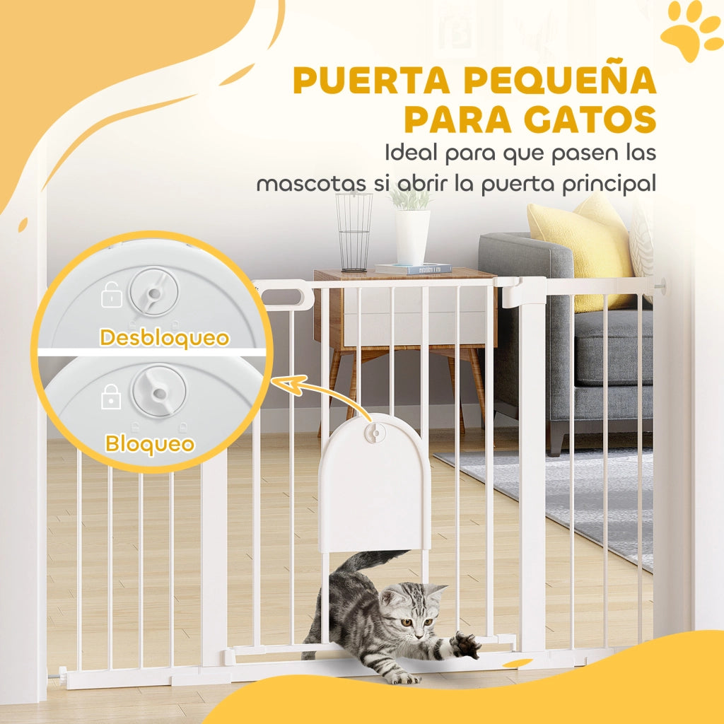 Cancellino Porta per Cani con Estensioni ¨C Zephmum ¨C Bianco 75-131 cm