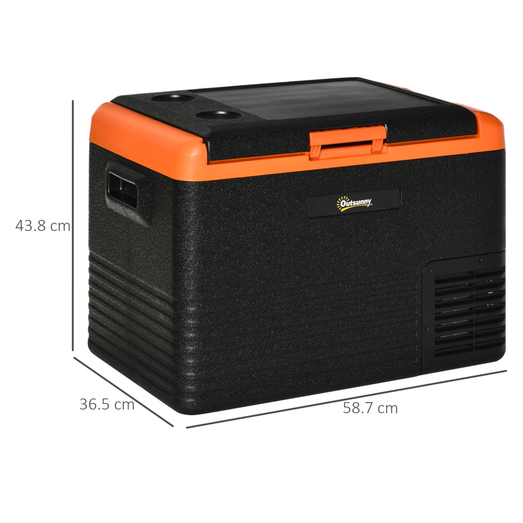 Frigorifero portatile 40L con congelatore ¨C zephmum ¨C 58.7x36.5x43.8 cm arancione e nero