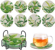 Onderzetters per diamante, 8 pezzi impianti per diamante per DIY con supporto, impianti decorativi in legno per diamante pittura per adulti, bambini, principianti