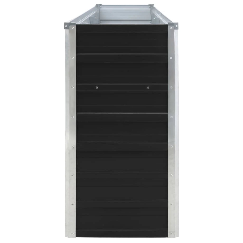 Fioriera 320 x 40 x 77 cm acciaio zincato antracite 02_0000800