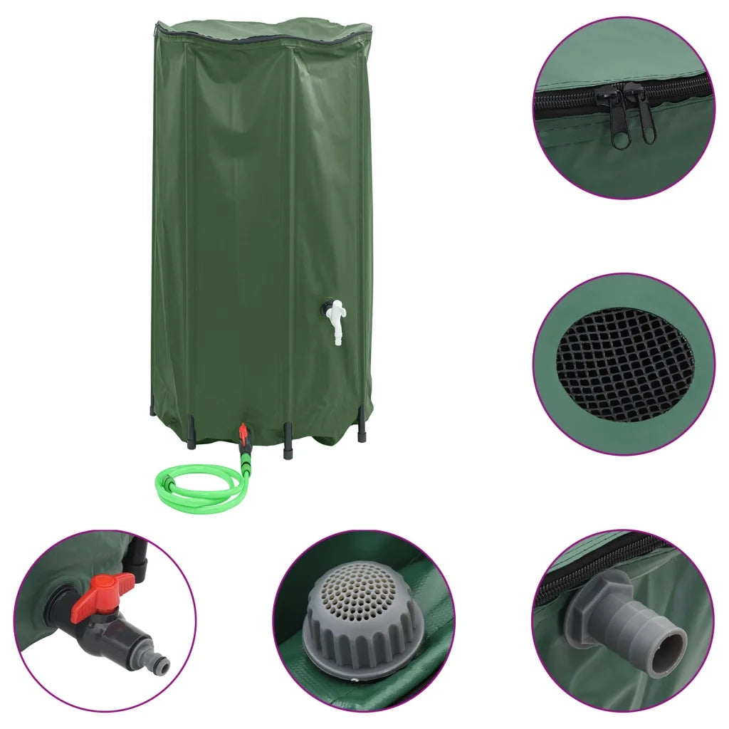 Serbatoio Acqua con Rubinetto Pieghevole 380 L in PVC CFW1143295