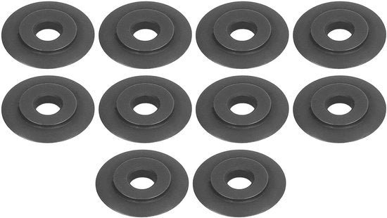 Pannelli di taglio per tubi 10 pezzi - Dischi di rimpiazzo per taglio - Acciaio di manganese - Per rame/aluminium/plastica - Prestazioni di taglio precise - Superficie liscia
